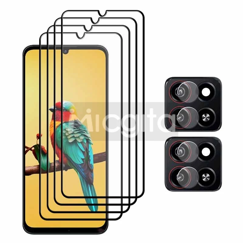 

Full Glue Screen Protector For ZTE Blade A55 A35 Smartphone Glass Anti-Scratch For Blade A55 A35 Soft fiber lens film