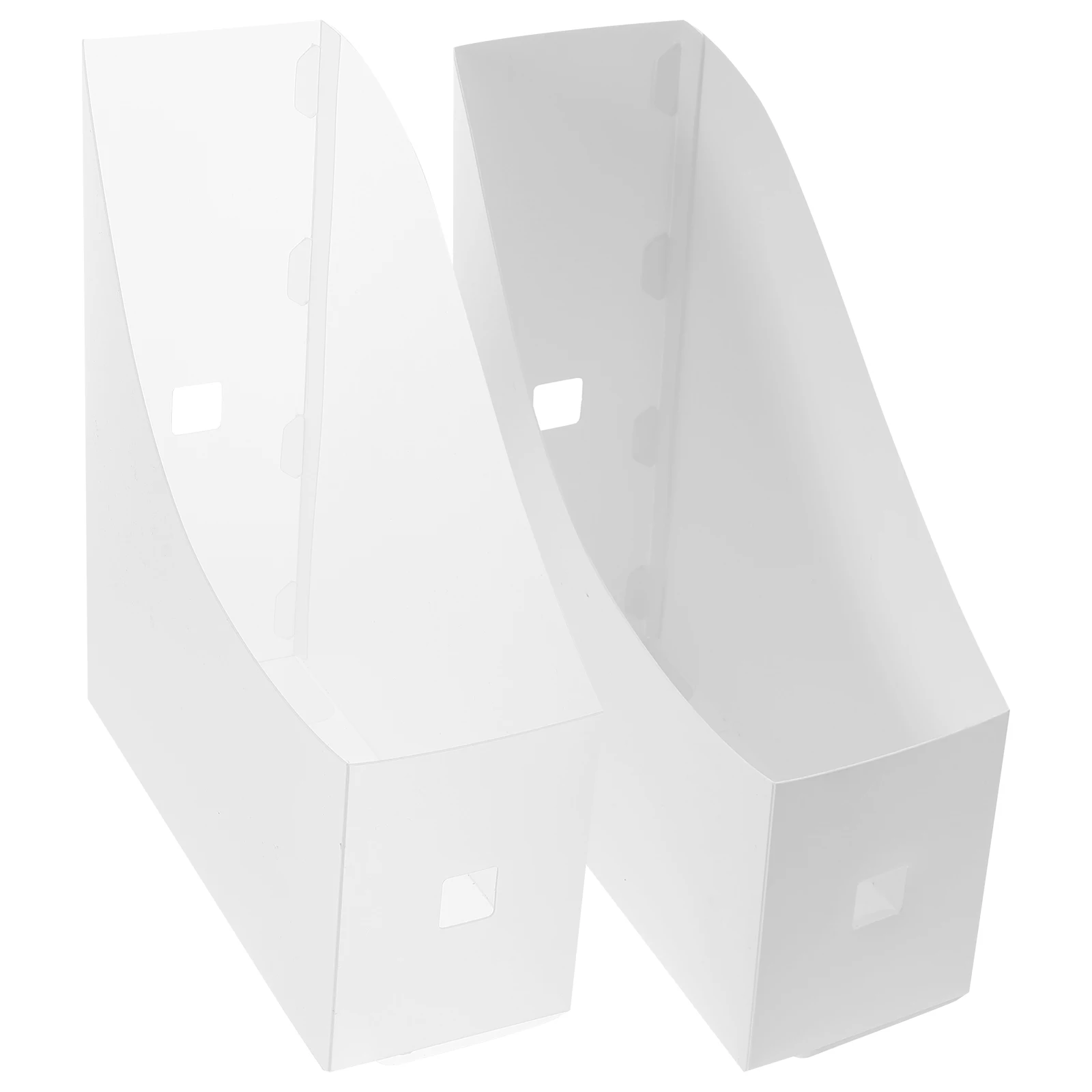 Estante de almacenamiento de documentos, caja organizadora de archivos de escritorio para carpetas, revistas y libros, Material PP resistente, accesorios de oficina ordenados, 2 uds.