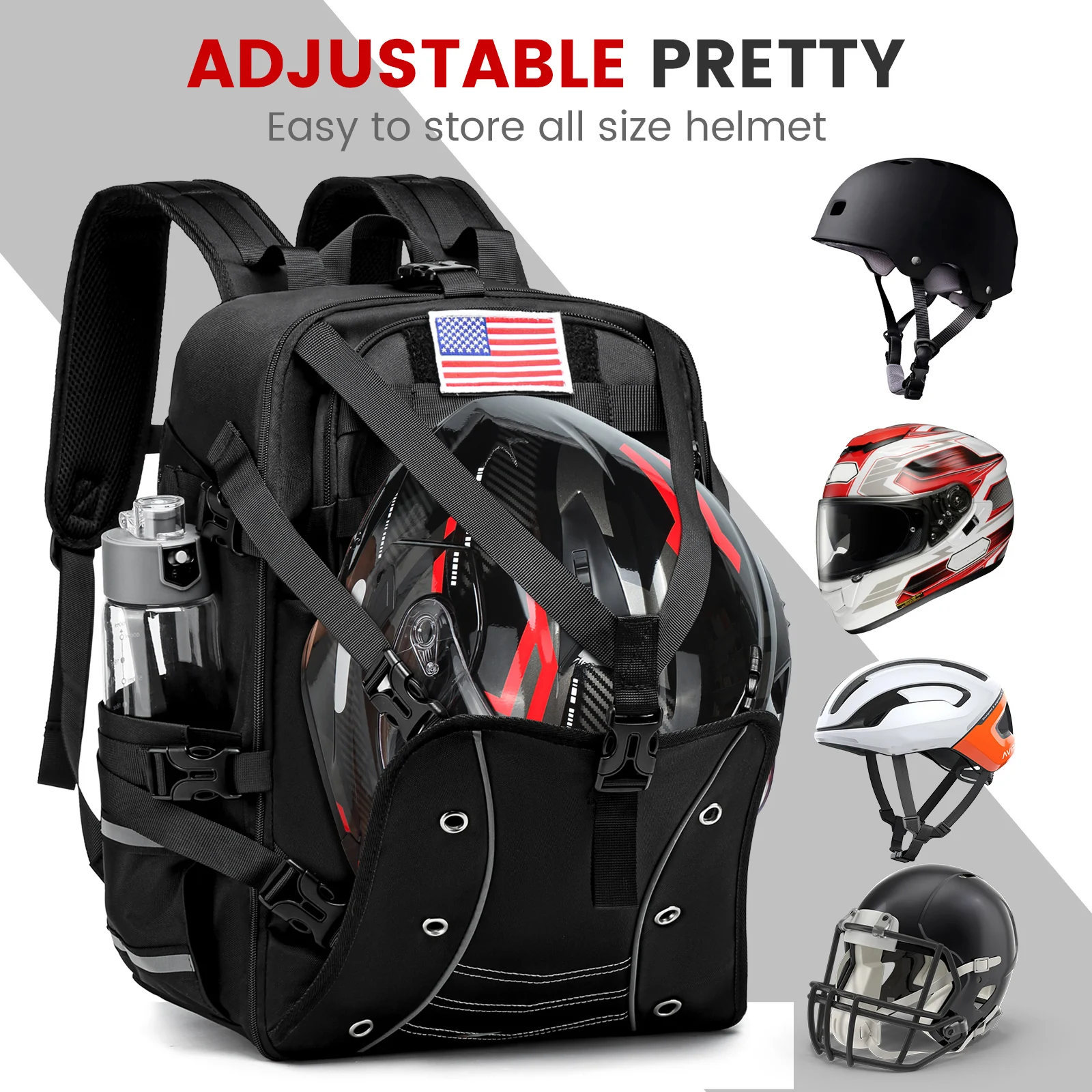 大容量多機能オートバイヘルメットバッグ防水オートバイバックパック自転車旅行バッグスポーツジムバッグ軽量