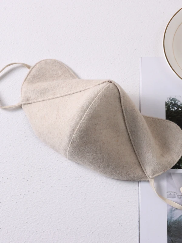 Warm Wool Silk Mask for Women Winter New Style High Aesthetic Value Windproof Cold Proof Eye Corner Protection Face Mask
