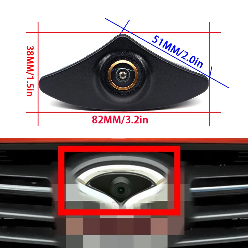 HD CCD Car Front View Parking Night Vision 170° Wide Degrees Logo Embedded Waterproof Camera For Mazda 6 Atenza 2015 2016