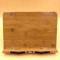 1pc Bamboo Reading Stand Large Size Adjustable Book Holder For Books Tablets Music Sheets Portable Wooden Reading Shelf