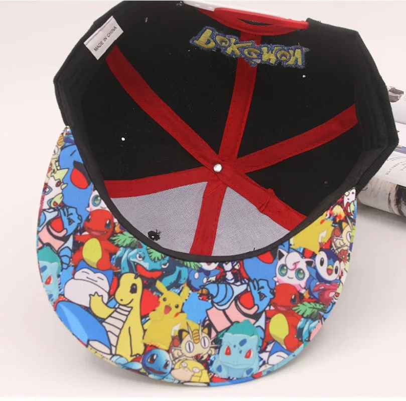 Pokemon Pikachu Embroidery Cap Boy Girl Baseball Hat Summer Sunhat Parent-child Cartoon Anime Outdoor Sport Shade Caps Kids Gift