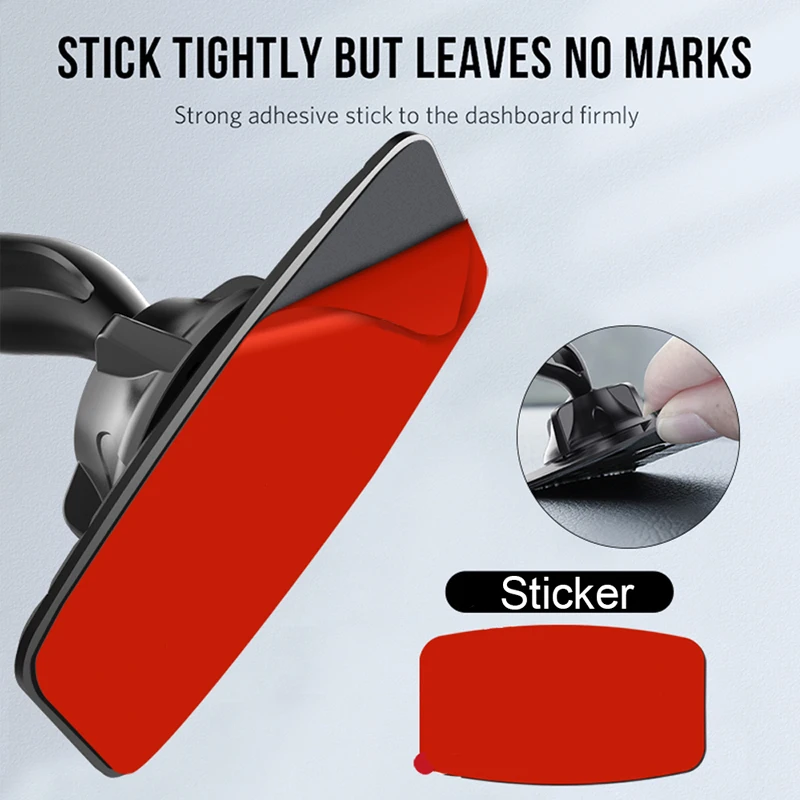 Universal 17mm Ball Head Car Dashboard Self Adhesive Base 360 Degree Rotation Phone Holder Cellphone Support Bracket Accessories image 2