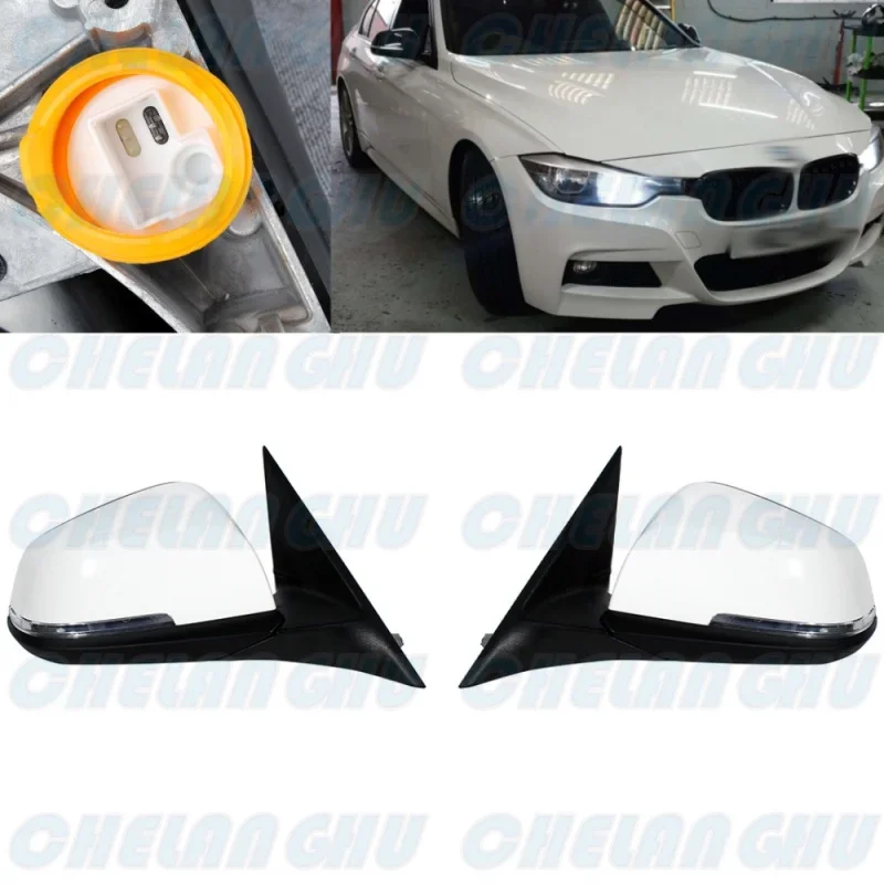 

For BMW F35 328Li 320Li 335Li 2012 2013 2014 2015 2016 2017 1 Pair 5 Pin White Painted Memory Auto Fold Mirror Assembly