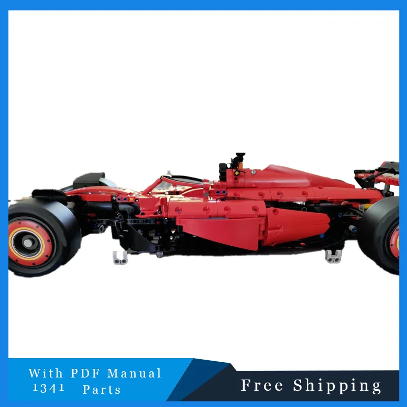 شعبية 1341 قطعة سيارة رياضية حمراء سريعة وحدات اللبنات نموذج لتعليم الأطفال لتقوم بها بنفسك تجميع لعبة هدايا عيد الميلاد عيد الميلاد #3