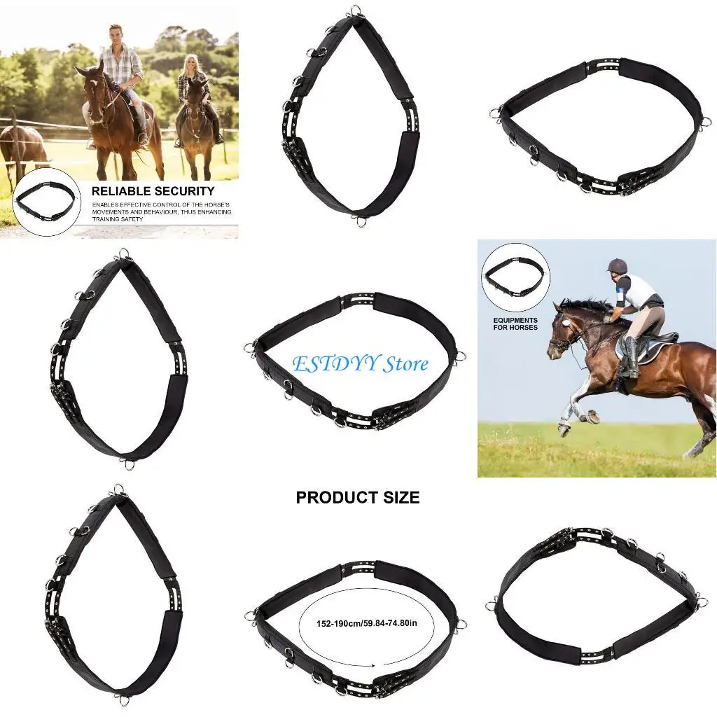 G6DE حزام البطن الفروسية جزء تدريب الحصان حزام البطن الحصان السروج تسخير #1