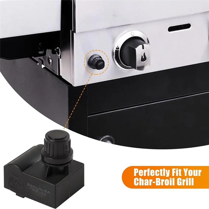 Promotie! Ontstekingsset voor Charbroil gasgrills, 4-uitgang ontstekingsmodule vervanging met draden en 2 drukknoppen voor Charbroil
