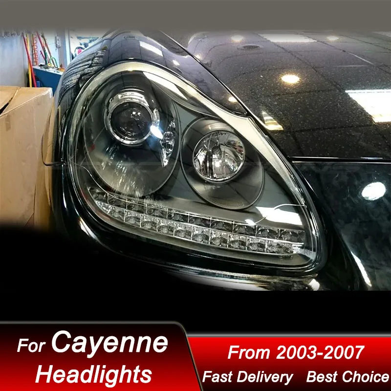 Car Headlights For Porsche Cayenne 955 2003-2007 new style full LED Auto Headlamp Assembly Projector Lens Accessories Kit