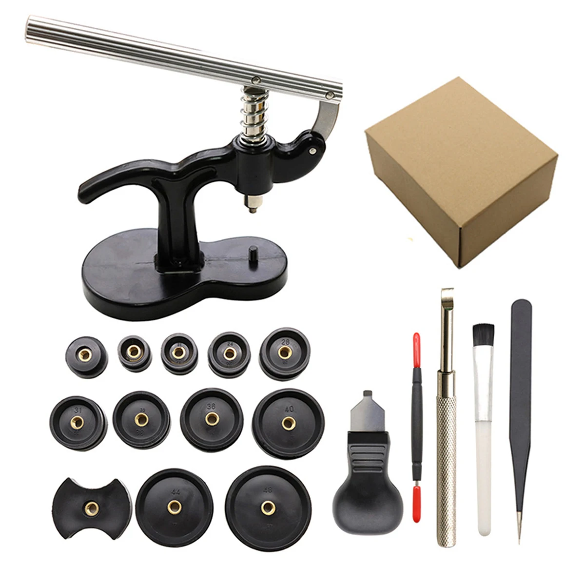 

18-In-1 Watch Repair Tool Set Metal Battery Replacement Cover Pressing Kit for Watch Case And Dial Installation for Watchmaker