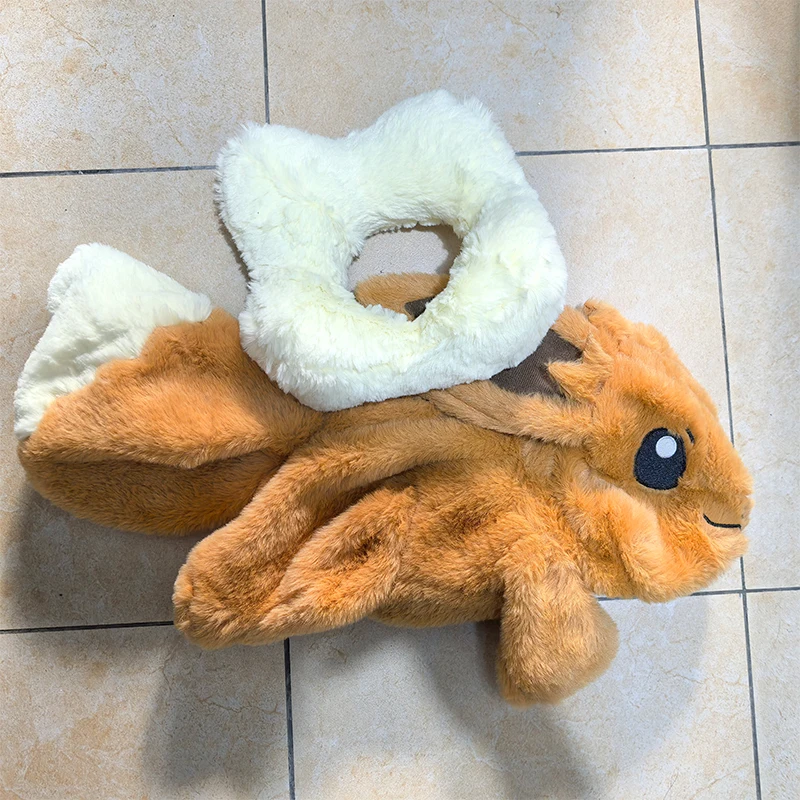 Pokémon 40cm eevee brinquedos de pelúcia plushie kawaii anime manual semi-acabado coldre de couro travesseiro pokemon presente para crianças natal