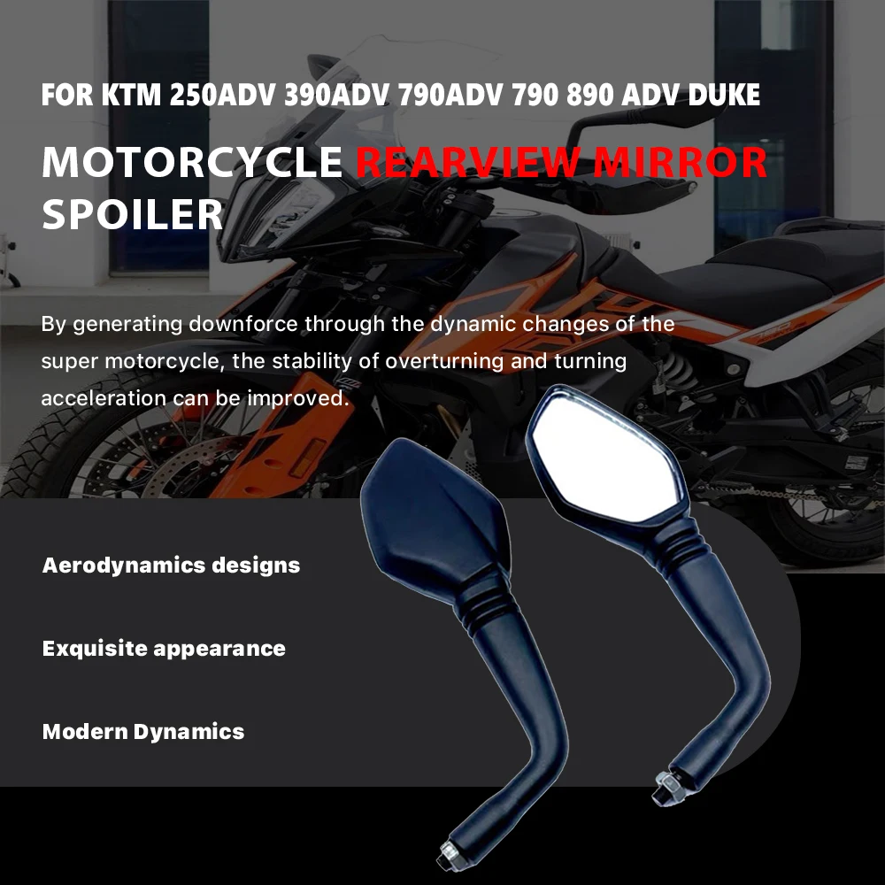 

Motorcycle Side View Mirror, Suitable For KTM 250adv 390adv 790 890adv Duke High Quality Side View Mirror Accessories