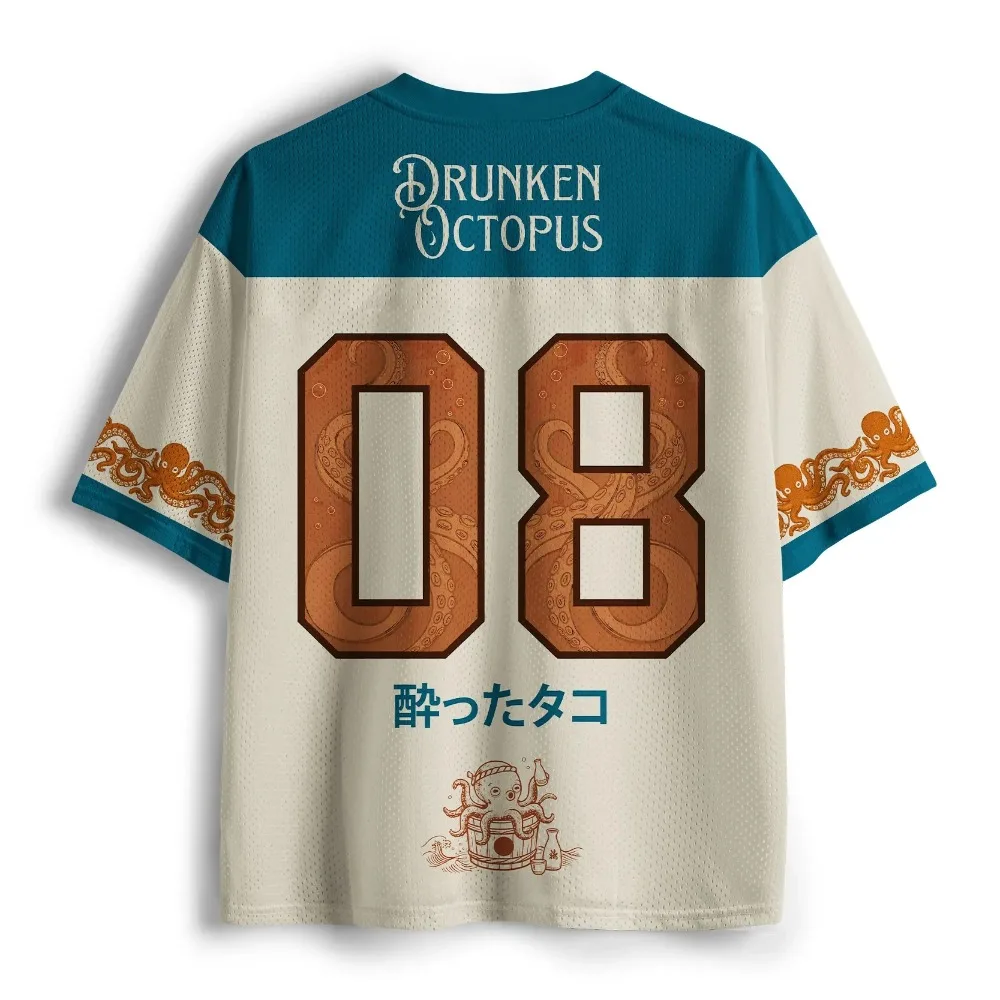 Japanisches klassisches Oktopus 3D-Druck Sport-Schnelltrocken-Herren-T-Shirt mit V-Ausschnitt, Outdoor, Streetwear, Casual, Original Subkultur Y2K, Elternkleidung – Detail 10