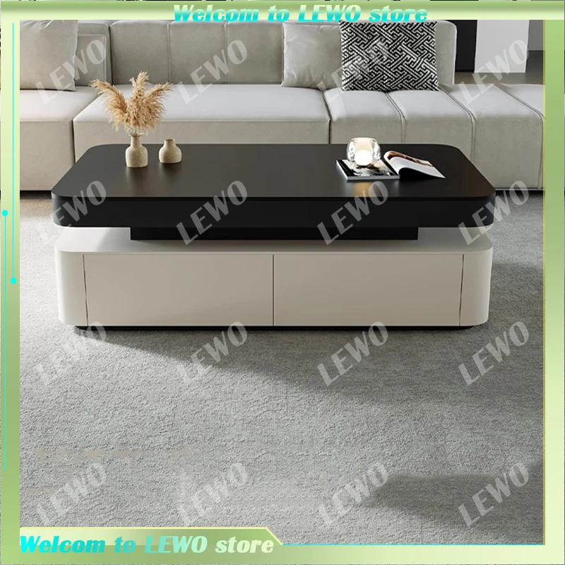 

Luxury Simple Coffee Table Modern Mechanism Living Room Glam Coffee Table Solid Wood Square Stolik Kawowy House Accessories