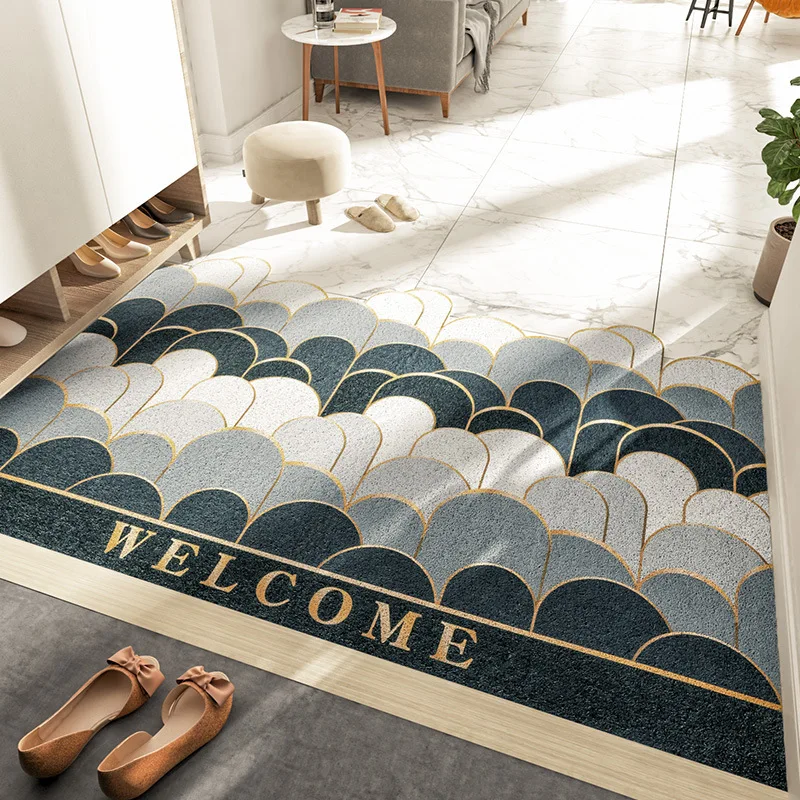 

Entrance Rug Door Mat Nordic Style Household Dust Removal Absorption DIY Can Be Cut Pad Wire Loop Carpets