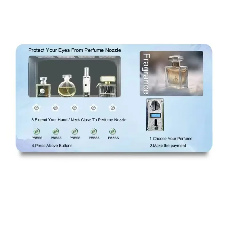 우아한 독립형 향수 자판기 스탠드 고급 디자인 - 쇼핑몰용 고급 옵션 인기 제품