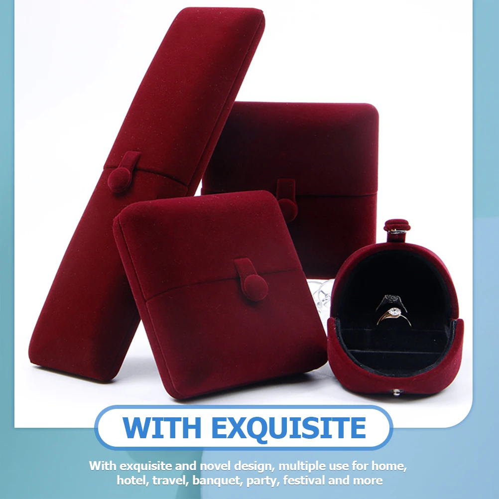 

Organizer Jewelry Box Bracelet Boxes Double Open Organizers Flannel Travel