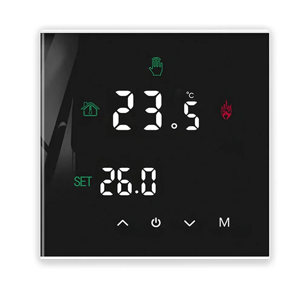 Seasonal Heating Control Mobile Remote Thermostat Heated Floor Controller 86 86mm Child Lock Feature Energy-saving Function