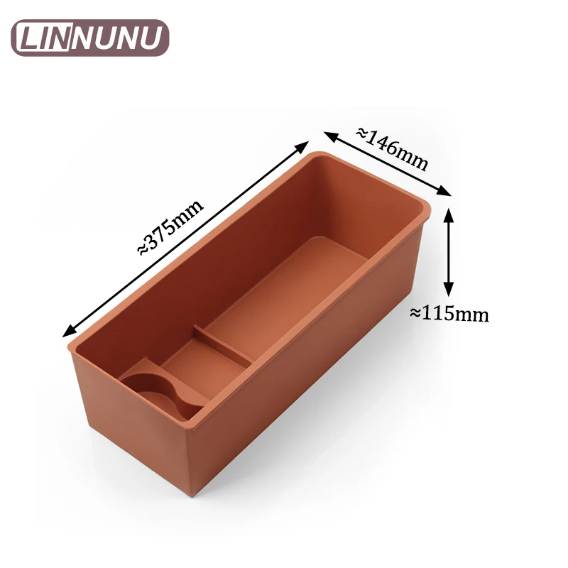 Linnunu Fit for Lixiang L6 L7 L8 2024 Silicone Refrigerator Mat Car Refrigerator Storage Box Storage Box Car Interior Accessories Protective Mat