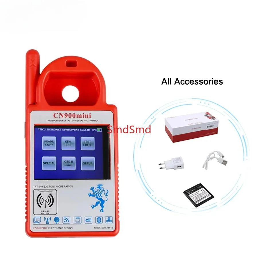 Read Write Car Key Chip Remote Key Programmer 4C 46 4D 48 G Chip Frequency Detection Transponder CN900 Mini English CN900mini