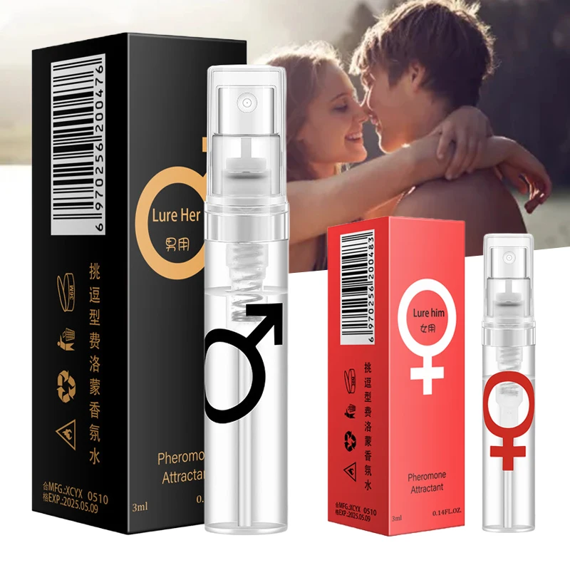 3ml Pheromone Parfüm Spray für sofortige Frauen männliche Aufmerksamkeit Premium Duft Sexspielzeug Produkte für erwachsene Paare