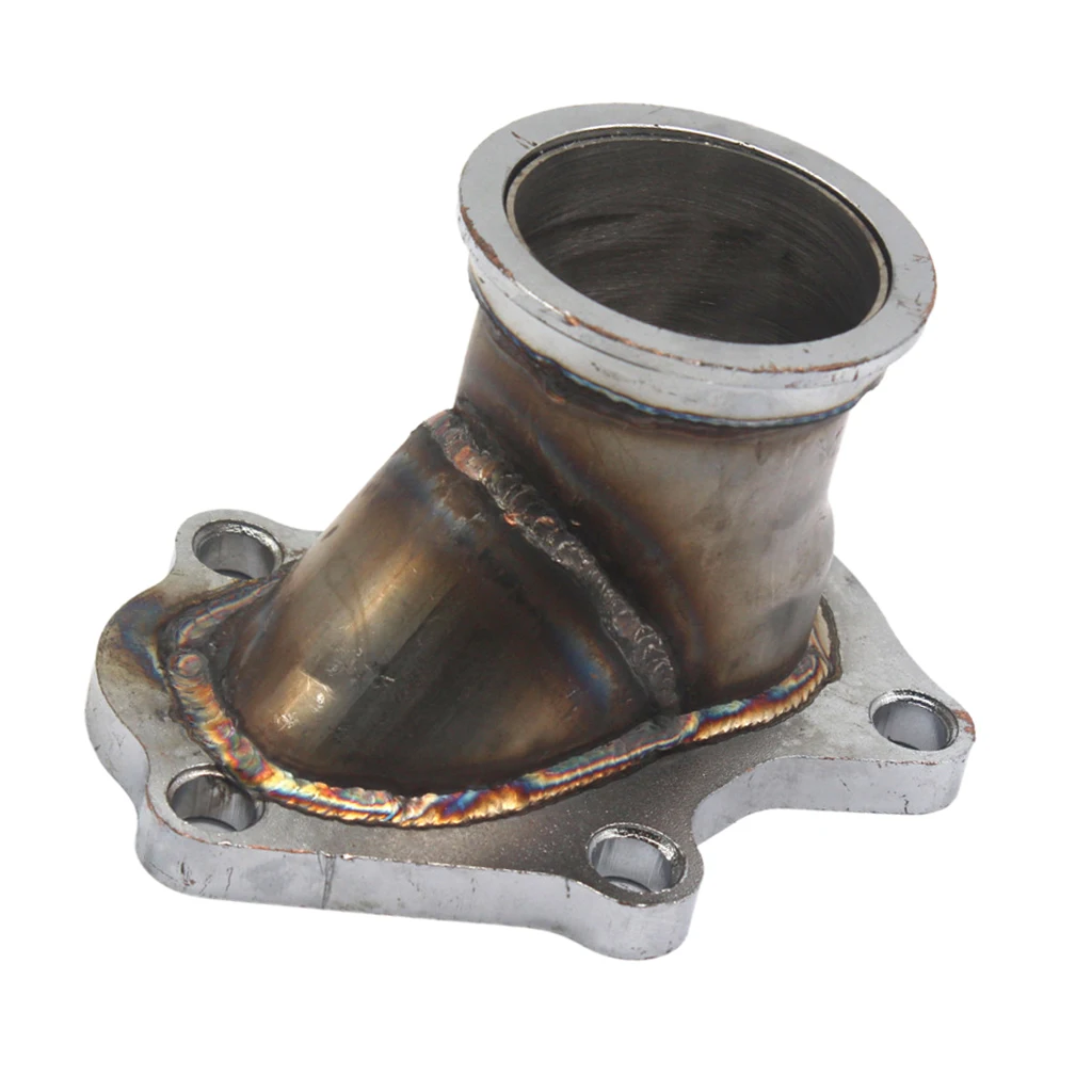 V Band Conversion Adaptor TD04 Flange 5 Bolt Turbo Exhaust Adaptor 2.5 Inch Outlet Stainless Steel for Saab 9-2X Aero view 2