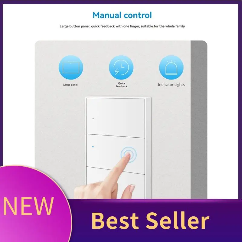 

HFES Matter Wi-Fi умный переключатель настенного освещения Smart Control 1, 2, 3, 4, 6, кнопка Gangs для приложения Smartthings Homekit