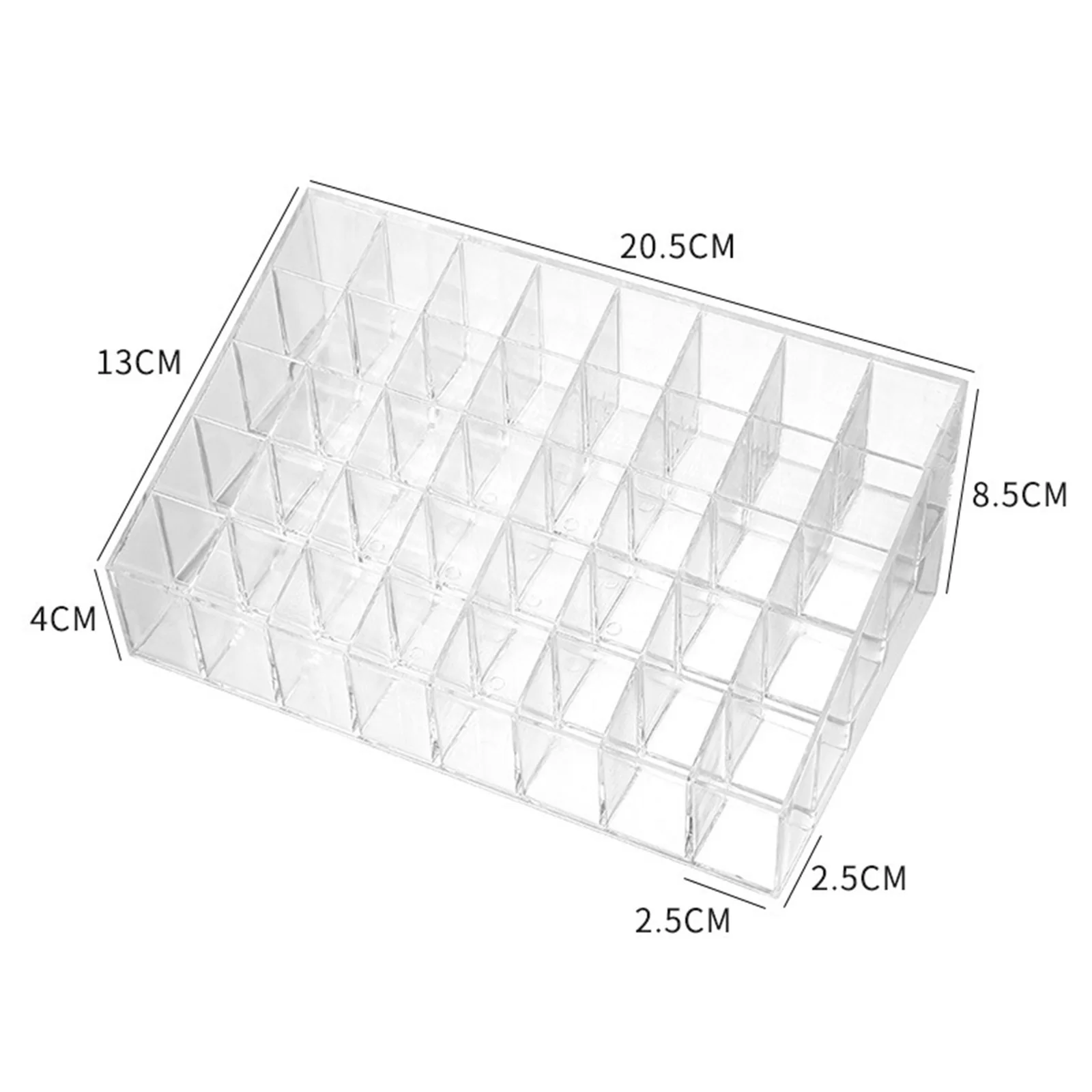 Lipstick Holder Case Clear Makeup Organizer Lipstick Case Lipstick Organizer for Lipstick Tubes Lip Gloss Bottles Brushes Vanity