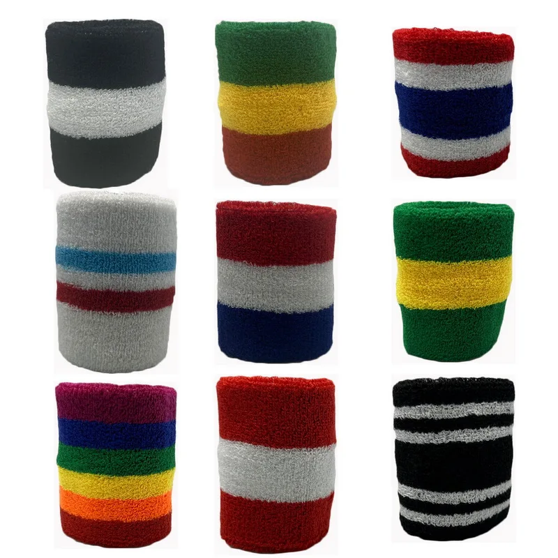 Men Women Sport Wristbands For Tennis Yoga Headband Volleyball Wrist Brace Guard Basketball Fitness Towel Sweatband Head Band