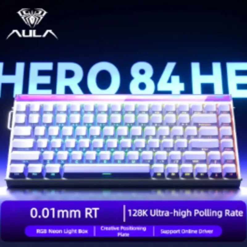 Close-up of hall effect switches on the keyboard