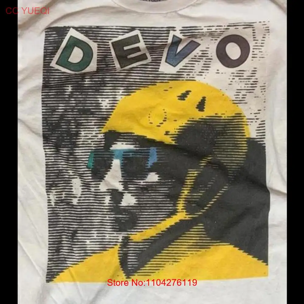 Devo Medium White T Shirt long or short sleeves