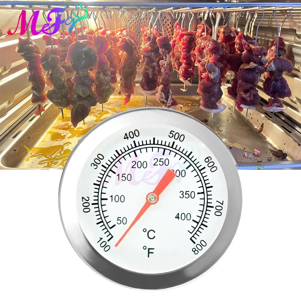 52mm 50-500 Degrees Celsius Kitchen Oven Thermometer 400℃ Pizza Stove Outdoor Grill Barbecue Meat Thermograph Bake Food Tool