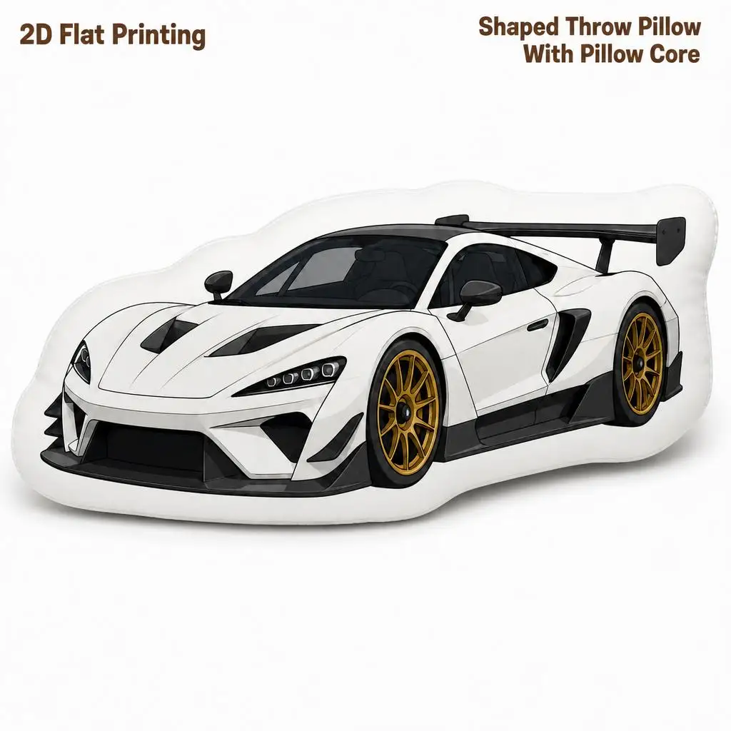 Supercar Motorsports Gift Plush Pillow Cushion Irregular Stuffed Throw Pillow Home Decor Gift Sofa Bed Home