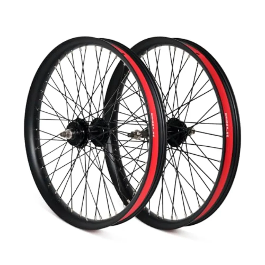 

26" x 1.85" Heavy Duty Bike Rim Wheelsset, Front and Rear Wheel, 12 Gauge 48 Spokes Wheelset, Double Wall Alumum Alloy Bicycle