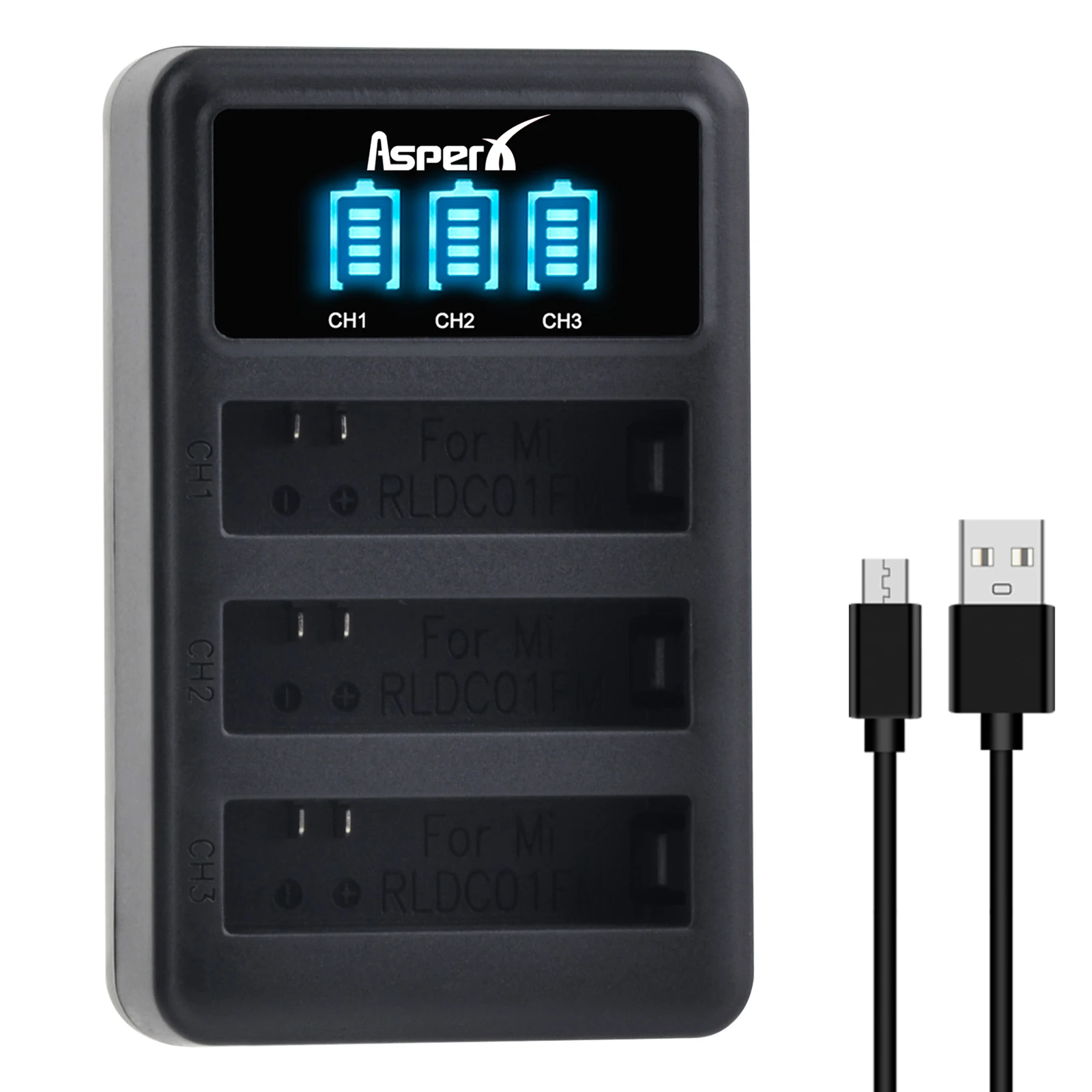 RLDC01FM بطارية وشاحن ل Xiaomi Mijia 4k ليثيوم أيون بوليمر Bateria ل Xiao Mi Mi Jia أكشن أجزاء الكاميرا الصغيرة الملحقات