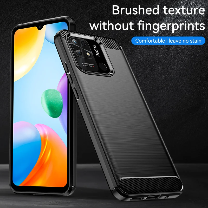 For Xiaomi Redmi 10C Case Cover for Redmi 10C 10 10A 9A 9C 9 9T Case Bumper Soft Silicone Armor Rubber Cover For Redmi 10C Cover