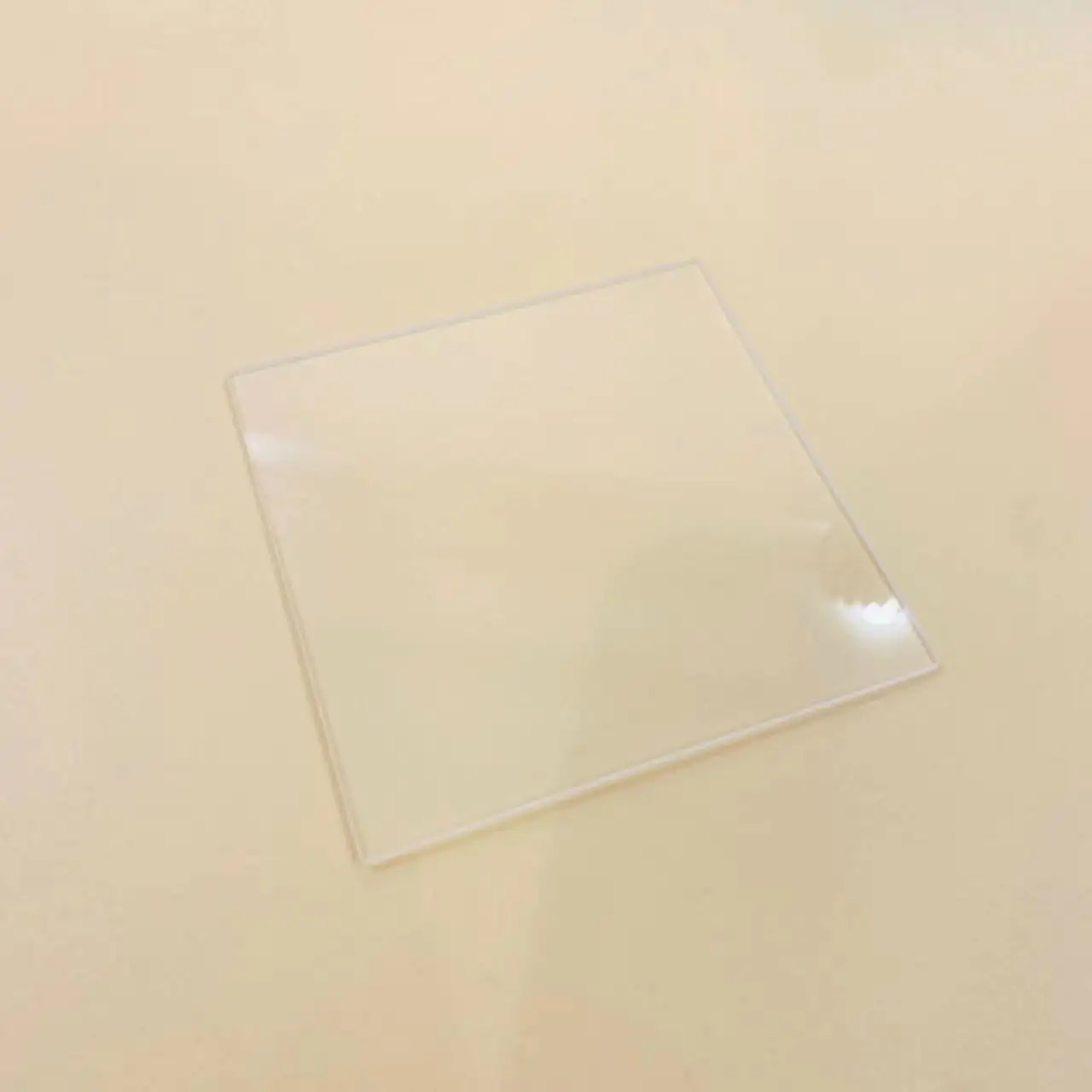 Size 200x200mm And 15mm Thick Fused Silica Clear Transparent Quartz Glass Plate