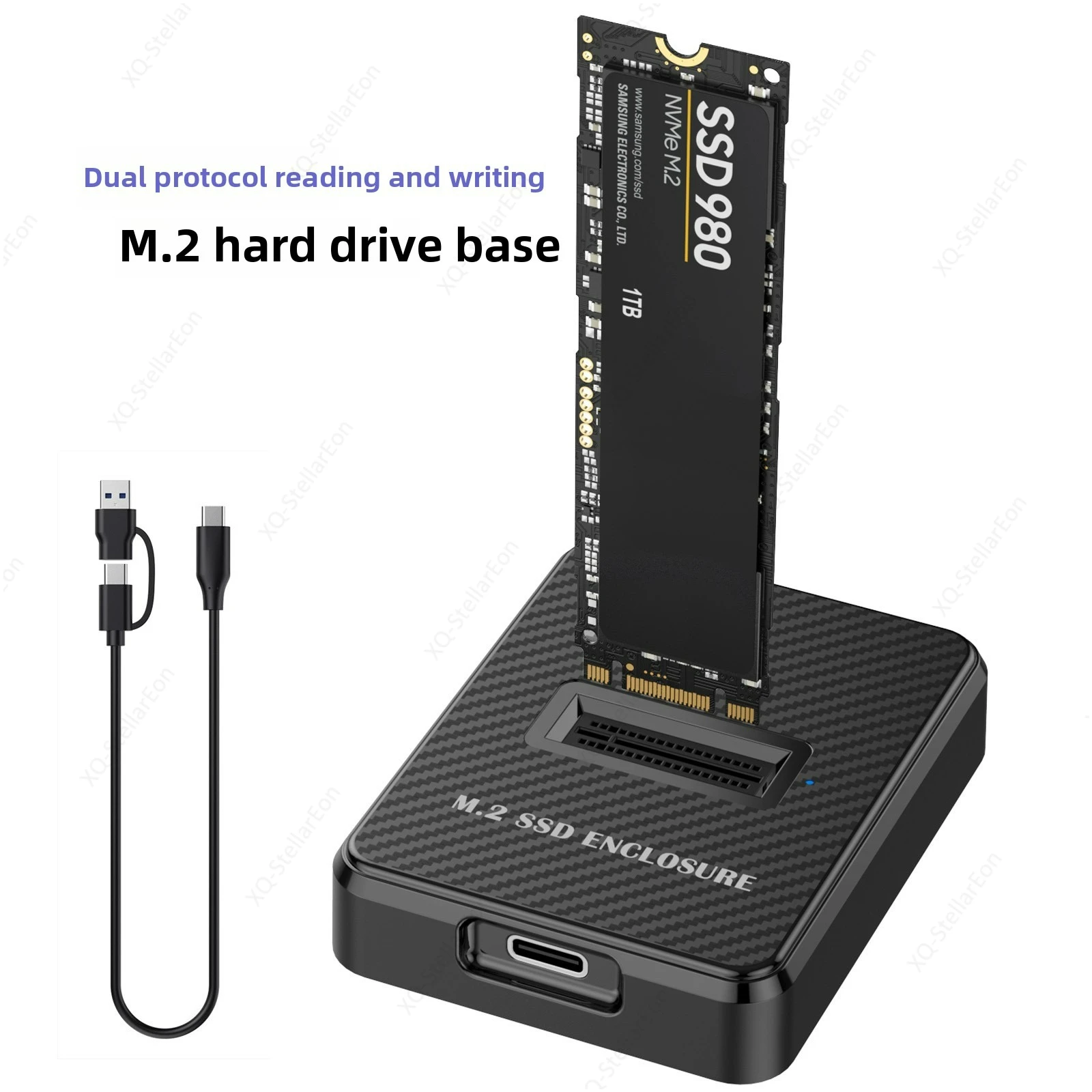 M.2 Solid State Read and Write Hard Disk Base NVMe/SATA Protocol Hard Disk Copy Solid State Ssd Hard Disk Box Type C