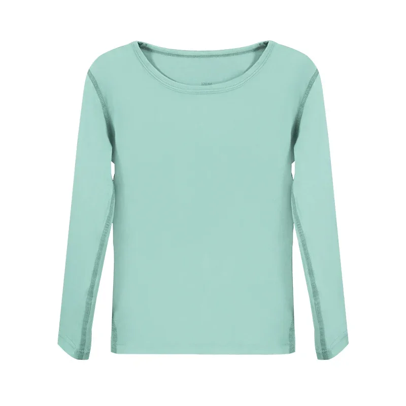 

4PC Children's thermal underwear, long-sleeved shirts for boys and girls in autumn and winter, single-piece long-sleeved shirts