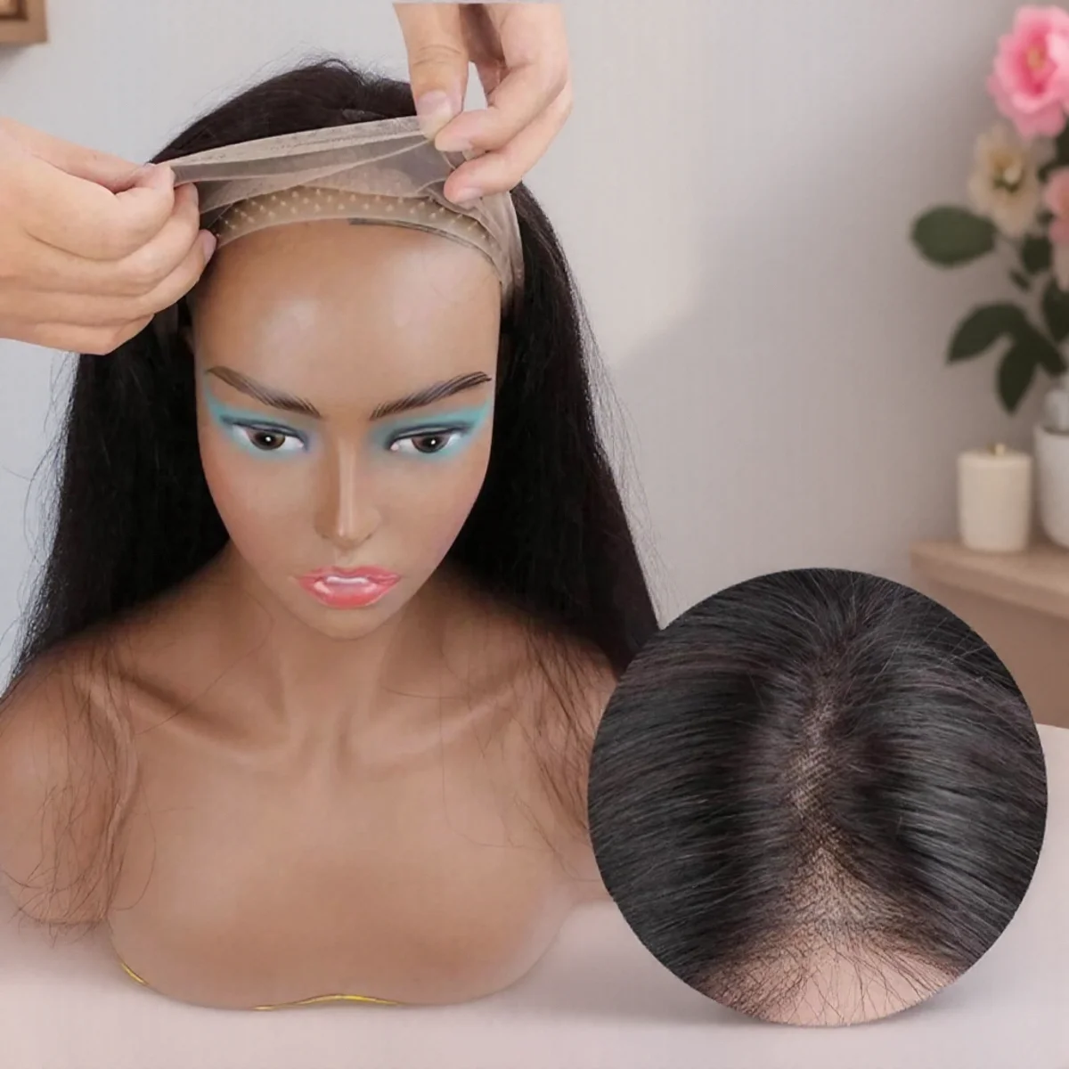 

1PC Adjustable Silicone Wig Band For Lace Front Wigs High Elasticity Rubber Hair Band Salon Accessories Wig Grip Holder