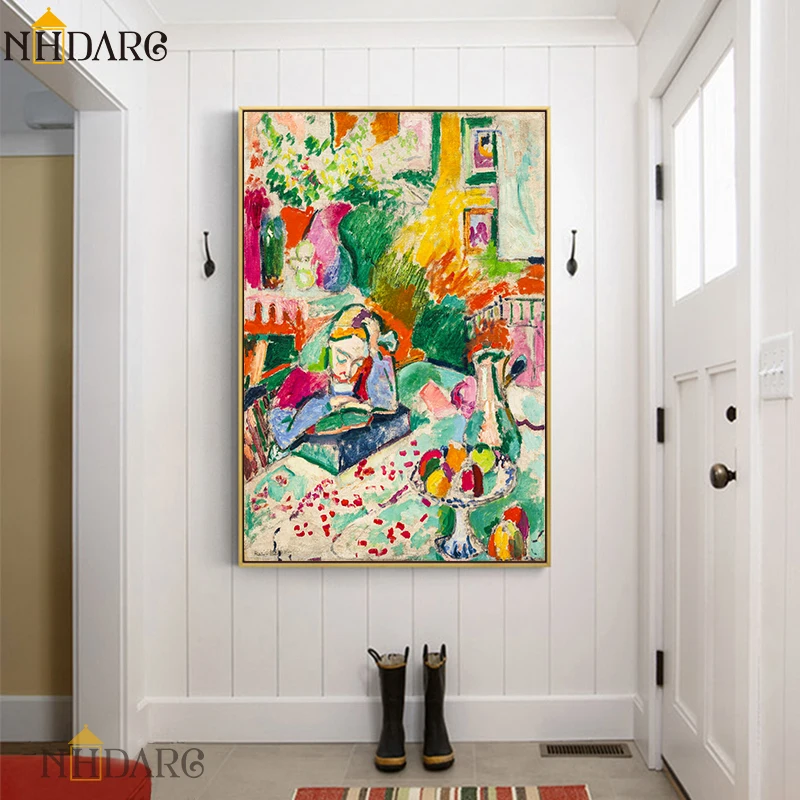 Henri Matisse Color Abstract Classic Reproduction Canvas Print Painting Art Wall Pictures for Living Room Hotel Porch Home Decor