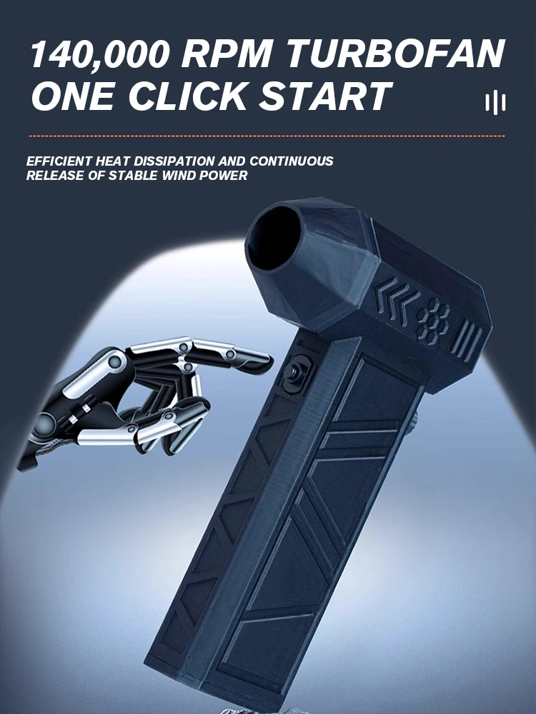 Poderoso Brushless Ventilador Violento, Uso Low-Freq, Infinito Controle de Velocidade, Limpeza de Poeira, Teclado, 140K RPM, 4Hrs