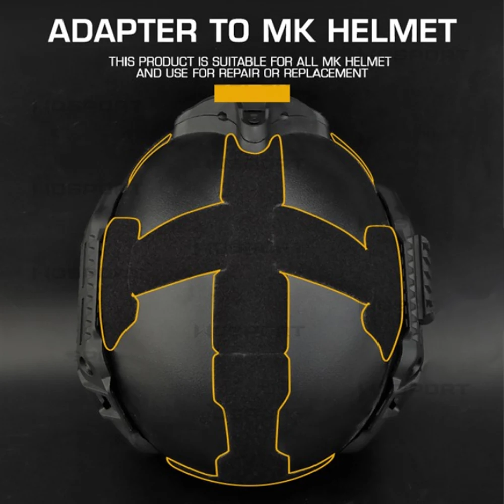 Pegatina mágica táctica para casco MK, parches de repuesto para reparación de casco, Pegatina autoadhesiva mágica, accesorios para casco MK