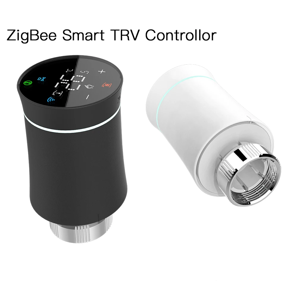 MOES ZigBee 3.0 TRV Thermostaat Tuya Radiator Actuator Klep Slimme Programmeerbare Temperatuurregelaar Alexa Google Spraakbesturing - afbeelding 2