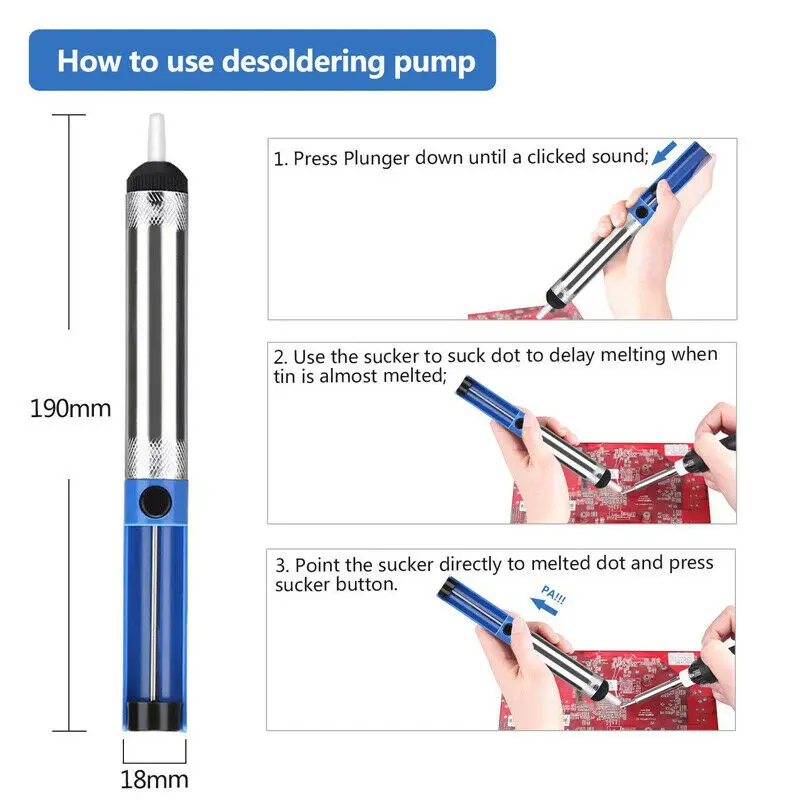 Kit de fer à souder à température réglable 60W avec écran LCD, 15 pièces, outils de soudage, pointes de soudage en céramique, pompe à dessouder