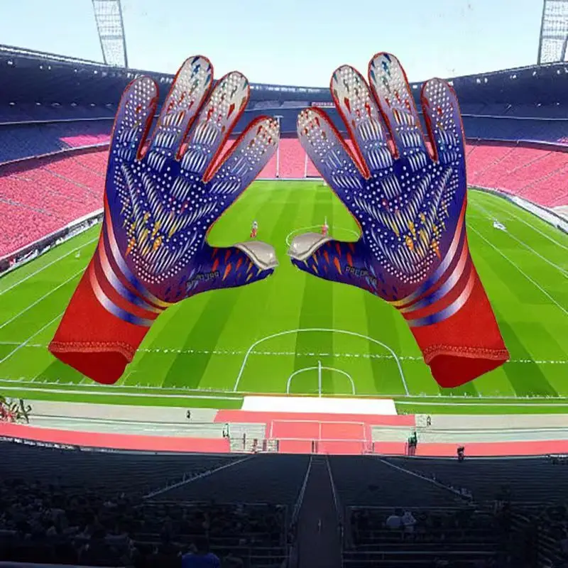 

Новинка, Молодежные взрослые перчатки вратаря, латексные износостойкие противоскользящие перчатки вратаря, тренировочные перчатки для игр