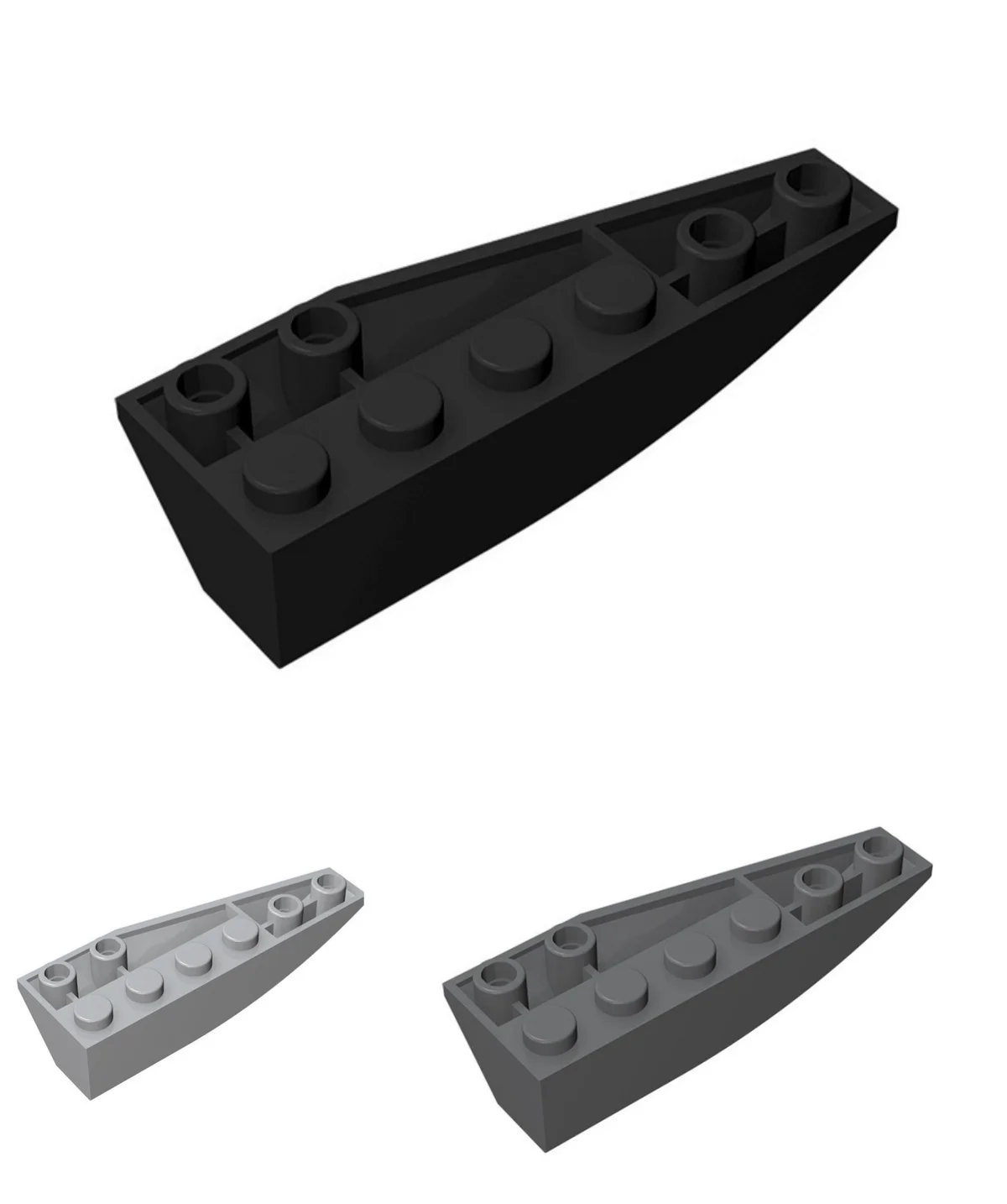 MOC 100pcs 41765 Wedge Curved Inverted 6x2 Right Building Block Moc Tool Accessories Compatible with Brick Children Toys Gi