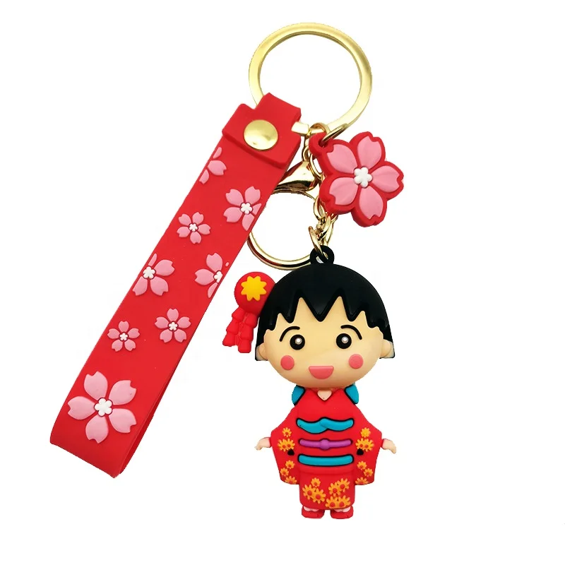 Silicone Rubber Key Rings, Soft PVC Keychain, Custom 3D Figure