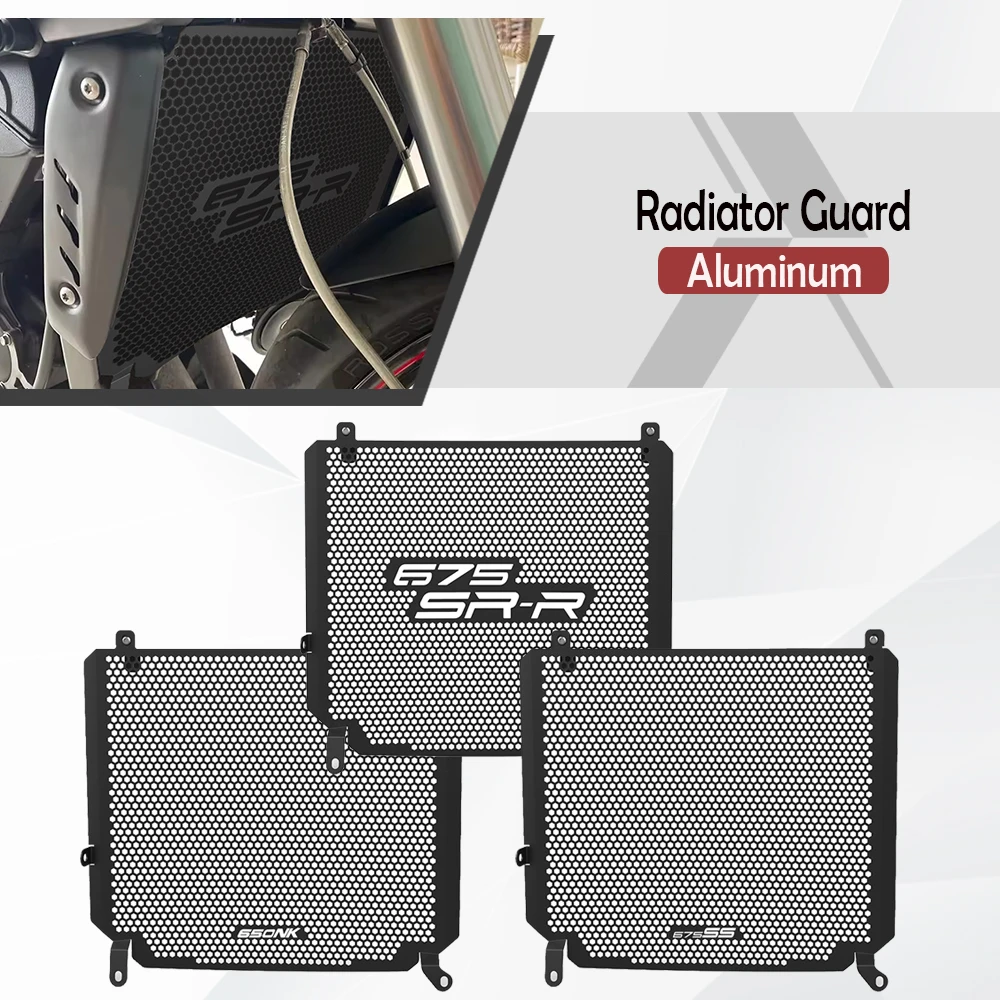 

Motorcycle Accessories Radiator Grille Guard Cover Protector Aluminium FOR CFMOTO 675 SR / 675 SR-R 2024 2025 2026 675SR 675SRR