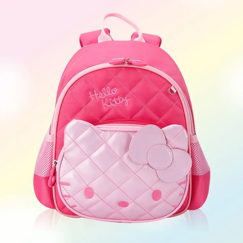 

Sanrio Kawaii Anime Cartoon series HelloKitty Creative Exquisite Color Value Cute Student Children's Schoolbag Girl's Heart Gift